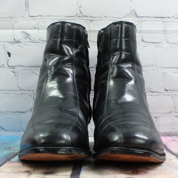 FLORSHEIM Side Zip Ankle Boots Size 10 - Picture 4 of 11